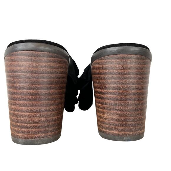 SOLE SOCIETY the FRANNIE Sandal Chunky Heel Open Toe Mules in Black Women's 9.5 - Picture 10 of 13